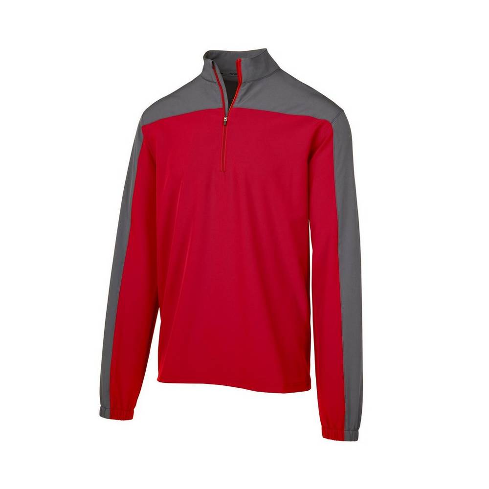 Mizuno Comp Long Sleeve Batting - Erkek Mont - Kırmızı Türkiye (ZLDBFH-293)